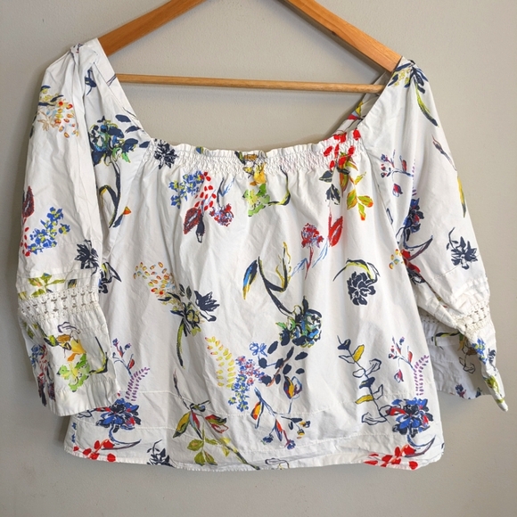 Tanya Taylor Stassi Floral Blouse Top Size 2 - Picture 4 of 7